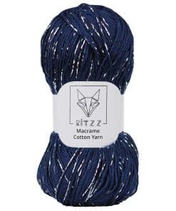 Ritzz Koton Floş Simli - Saks Mavi Gümüş