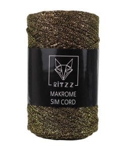 Makrome Sim Cord 2 MM B018 Sarı Siyah