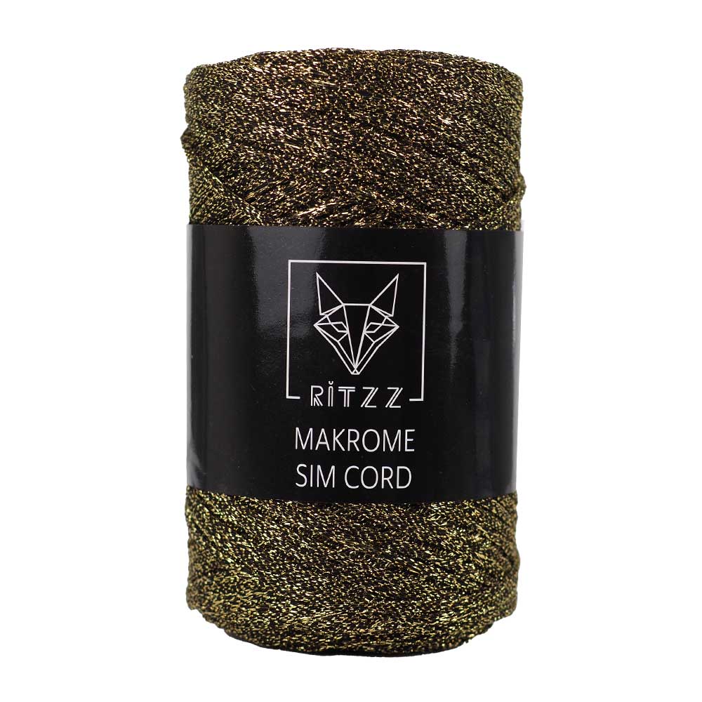 Makrome Sim Cord 2 MM B018 Sarı Siyah 3 Makrome Sim Cord 2 MM B018 Sarı Siyah