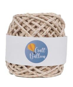 İhraç Fazlası Yumuşak Dokulu Dolgulu İp 5 MM - Ekru Bakır