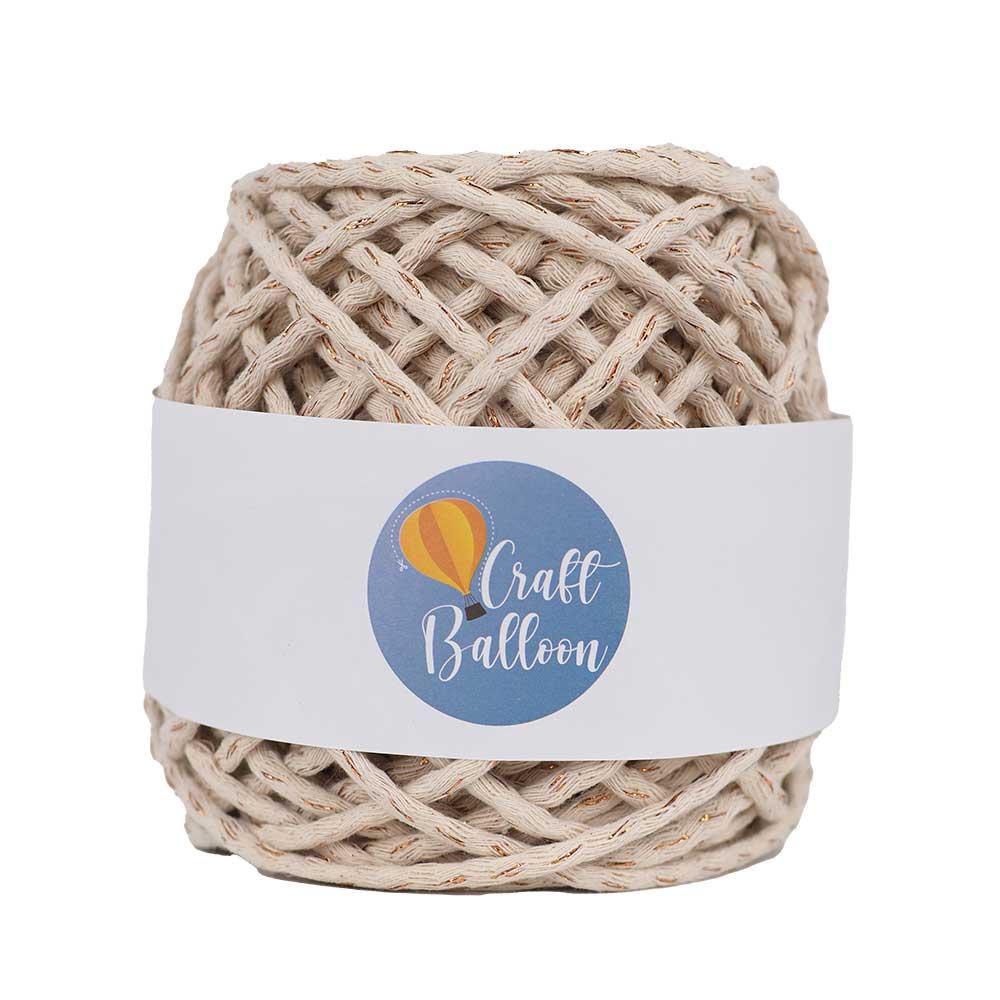 İhraç Fazlası Yumuşak Dokulu Dolgulu İp 5 MM - Ekru Bakır 3 İhraç Fazlası Yumuşak Dokulu Dolgulu İp 5 MM - Ekru Bakır