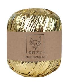 Metalik Rafya İp Gold