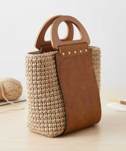 Alternative view of Premium Kalite Ahşap Saplı Düz Orta Çanta Körüğü