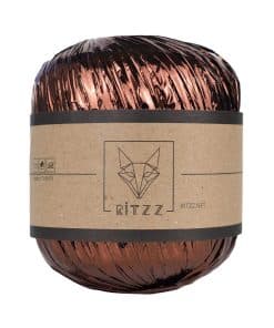 Metalik Rafya İp Kahverengi