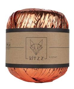 Metalik Rafya İp Turuncu