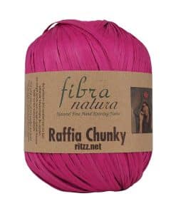 Fibra Natura Raffia Chunky 114-33 Fuşya