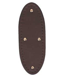 Premium Suni Deri Tam Oval Çanta Tabanı 24x9 CM - Kahverengi