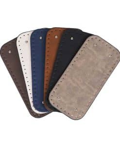 Premium Suni Deri Oval Dikdörtgen Çanta Tabanı 25x12 CM