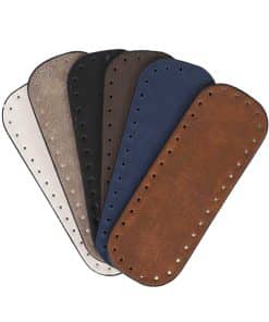 Premium Suni Deri Dikdörtgen Çanta Tabanı 20x7 CM (Rivetsiz)