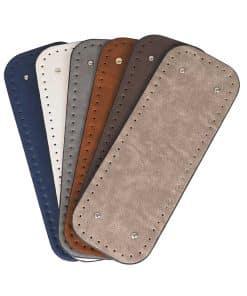 Premium Suni Deri Oval Dikdörtgen Çanta Tabanı 32x12 CM