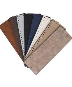 Premium Suni Deri Çanta Tabanı 24x8 CM (Dikdörtgen Rivetsiz)