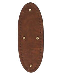 Premium Suni Deri Tam Oval Çanta Tabanı 26x11 CM - Taba
