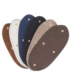 Premium Suni Deri Tam Oval Çanta Tabanı 26x11 CM