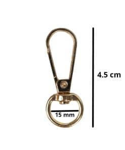 Alternative view of Anahtarlık Kancası 15 MM Halkalı Gold (5 Adet)