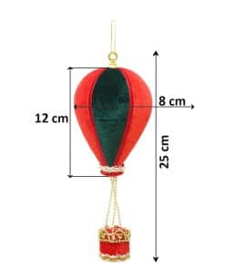 balon figurlu yilbasi agac susu kadife yilbasi parasutu kirmizi yesil 2