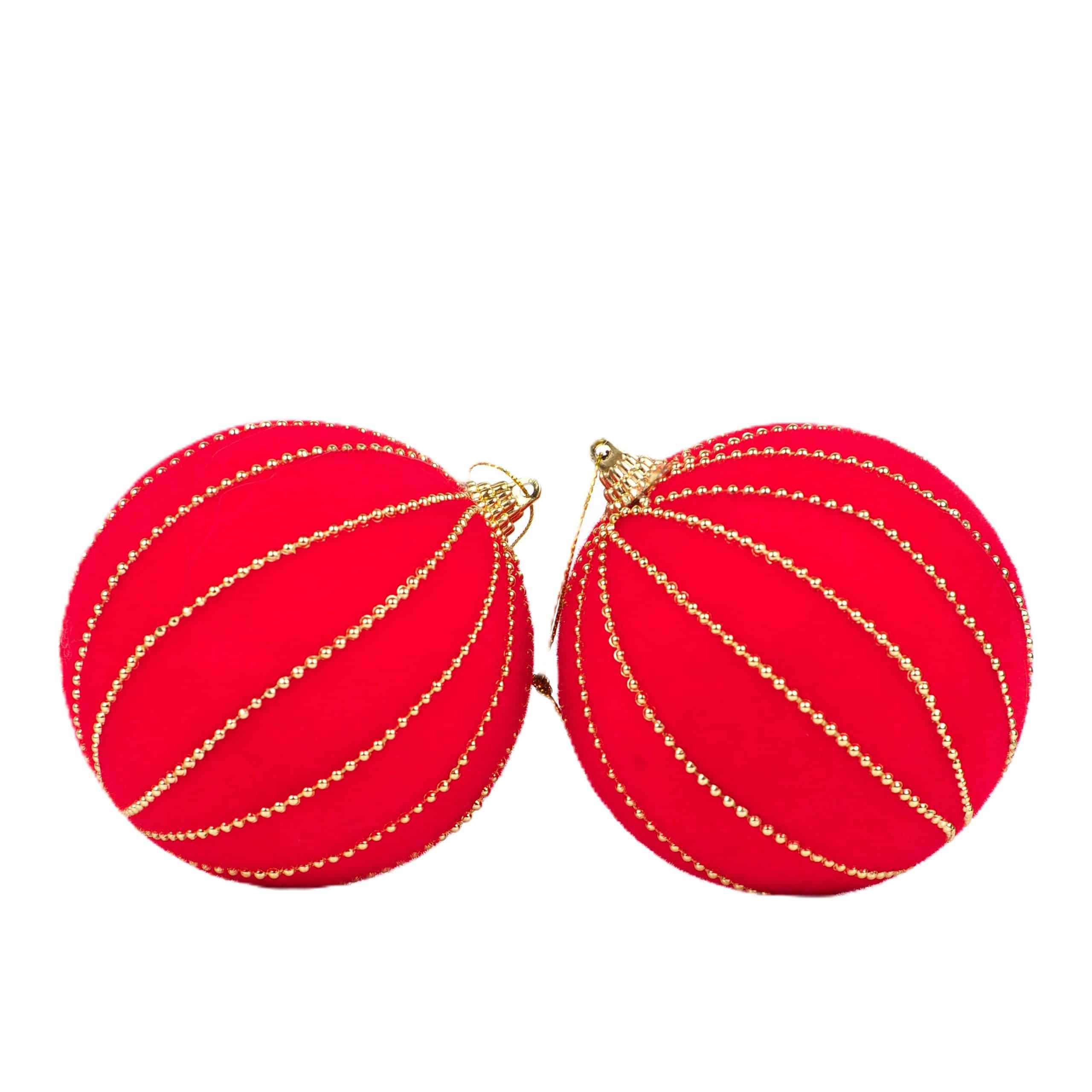 Altın Boncuk Detaylı Çam Ağacı Süsü Kırmızı 10 cm ( 1 Adet ) 6 Altın Boncuk Detaylı Çam Ağacı Süsü Kırmızı 10 cm ( 1 Adet ) - Görsel 4