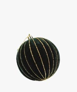 Alternative view of Altın Simli Kadife Yılbaşı Ağacı Süsü Yeşil 10 cm ( 1 Adet )