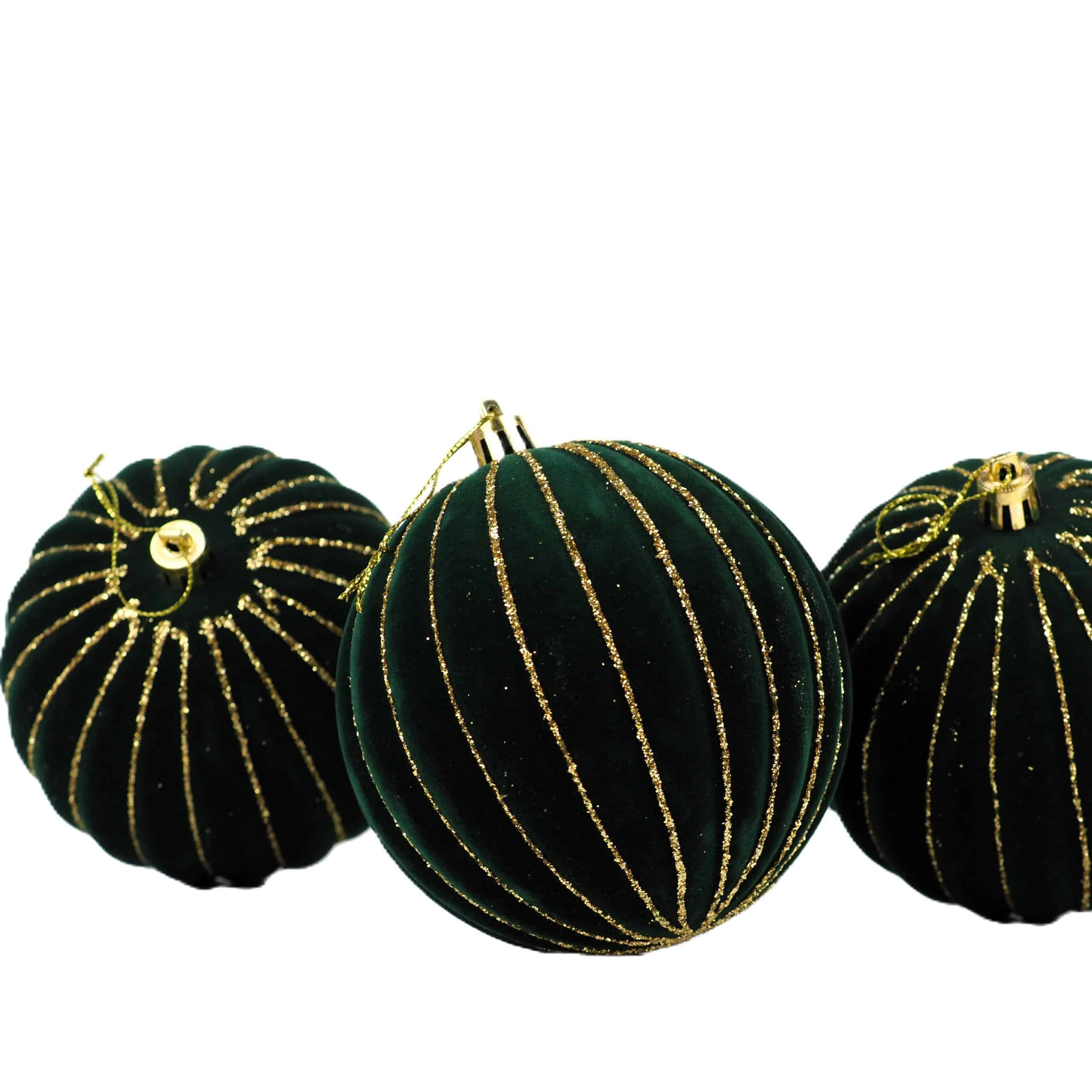 Altın Simli Kadife Yılbaşı Ağacı Süsü Yeşil 10 cm ( 1 Adet ) 5 Altın Simli Kadife Yılbaşı Ağacı Süsü Yeşil 10 cm ( 1 Adet ) - Görsel 3