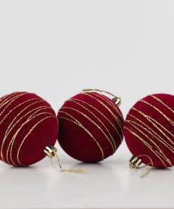 kadife yilbasi topu altin simli cam agac susu 8cm yilbasi susu 5