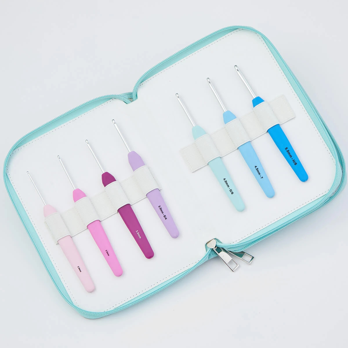 Knitpro Waves 2.0 (Grande Set) Silikon Saplı Tığ Seti (14'lü Set) 4 Knitpro Waves 2.0 (Grande Set) Silikon Saplı Tığ Seti (14'lü Set) - Görsel 3