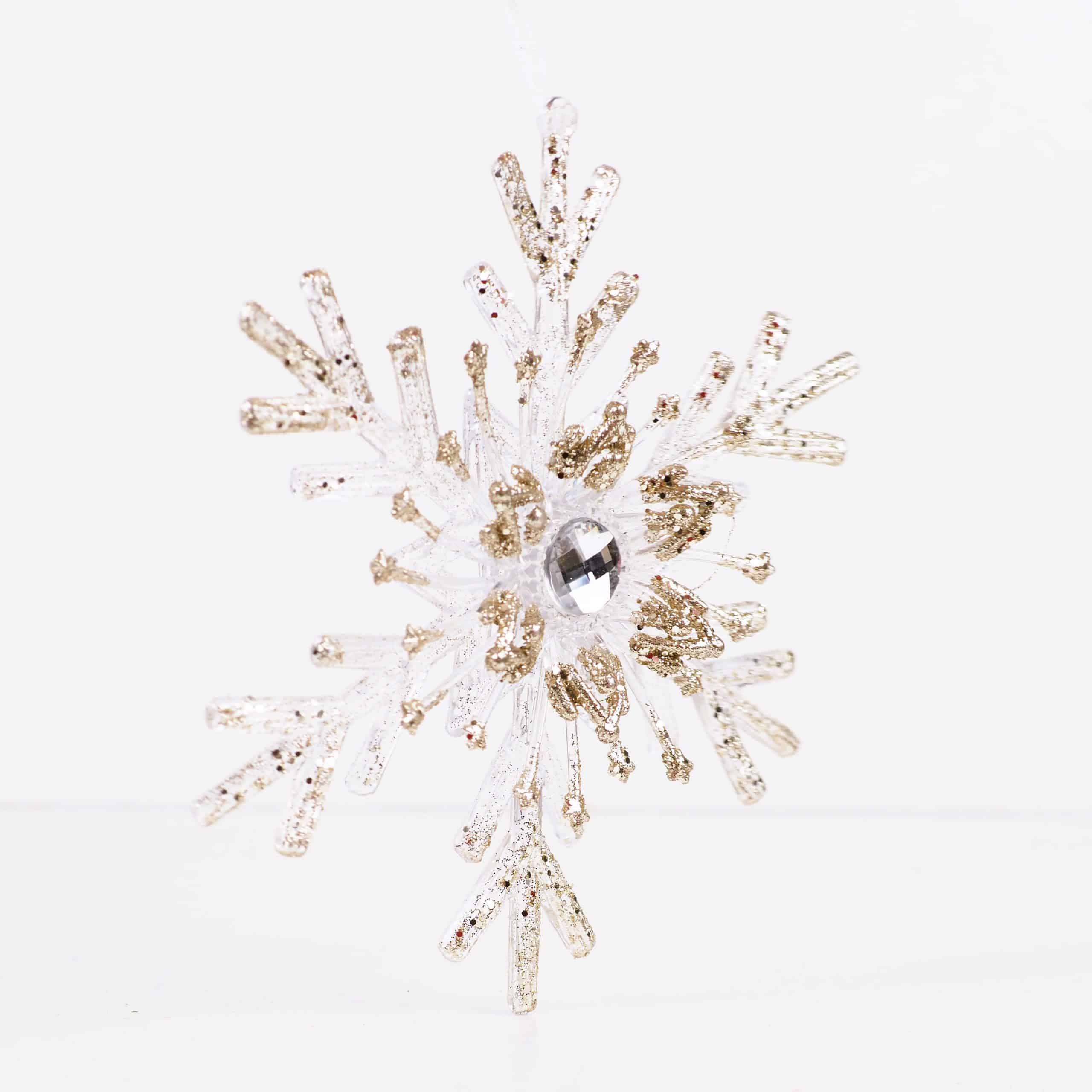 Gümüş Sim Detaylı 3D Şeffaf Kar Tanesi Asılabilir Dekoratif Süs 15 cm 6 Gümüş Sim Detaylı 3D Şeffaf Kar Tanesi Asılabilir Dekoratif Süs 15 cm - Görsel 4