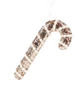 Alternative view of İnci ve Payet Detaylı Baston Şeker Dekoratif Süs Altın 16 cm