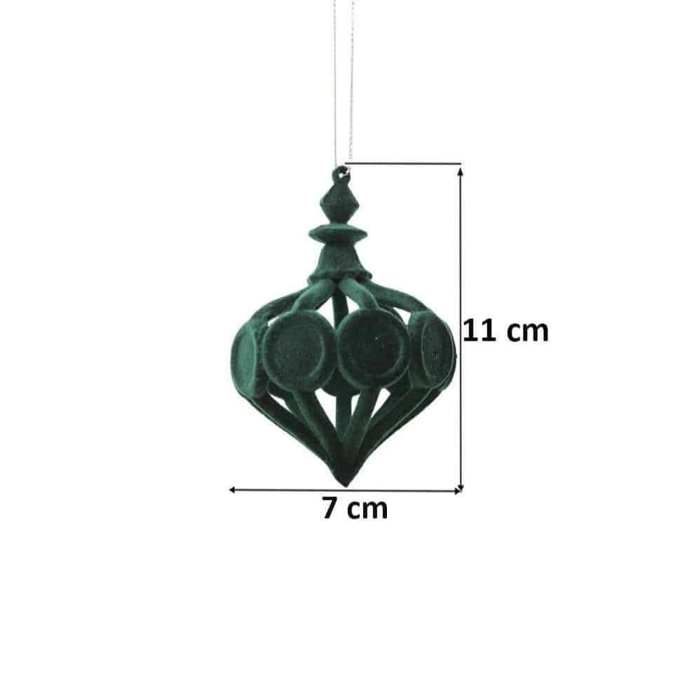 Kadife Damla Form Dekoratif Asılabilir Süs 11 cm 9 Kadife Damla Form Dekoratif Asılabilir Süs 11 cm - Görsel 7
