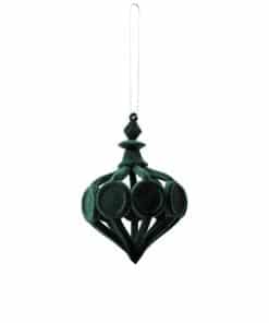 Kadife Damla Form Dekoratif Asılabilir Süs 11 cm 19 yilbasi agac susu kadife damla form asilabilir yesil 2