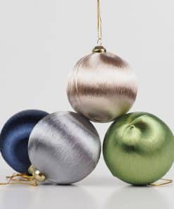 Alternative view of İpek İplik Sarılı Çam Ağacı Süsü 8 cm