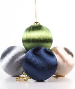 İpek İplik Sarılı Çam Ağacı Süsü 8 cm