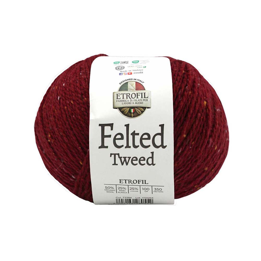 Etrofil Felted Tweed 73384 Kızıl Mercan 3 Etrofil Felted Tweed 73384 Kızıl Mercan