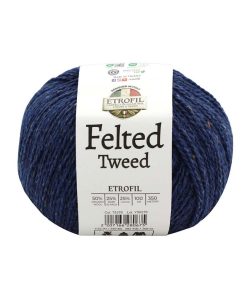 Etrofil Felted Tweed 75376 Gece Laciverti