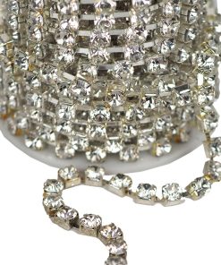 iri tasli serit metal gumus renk 5 mm detay