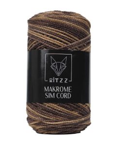 Makrome Sim Cord 2 MM Kahve Bej Degrade