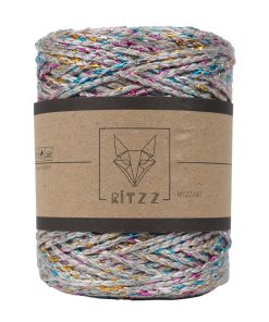 Luvia Polyester Simli Çanta İpi Gri - Renkli Sim