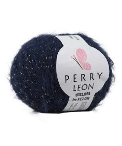 Perry Leon Tiftikli Lacivert - Gold Sim