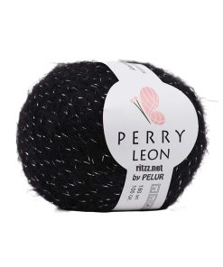 Perry Leon Tiftikli Siyah - Gümüş Sim