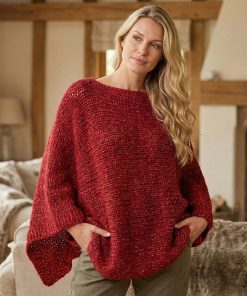 Alternative view of Perry Pufina Shine Simli Kırmızı - Gold Sim