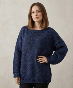 Alternative view of Perry Pufina Shine Simli Lacivert - Gümüş Sim