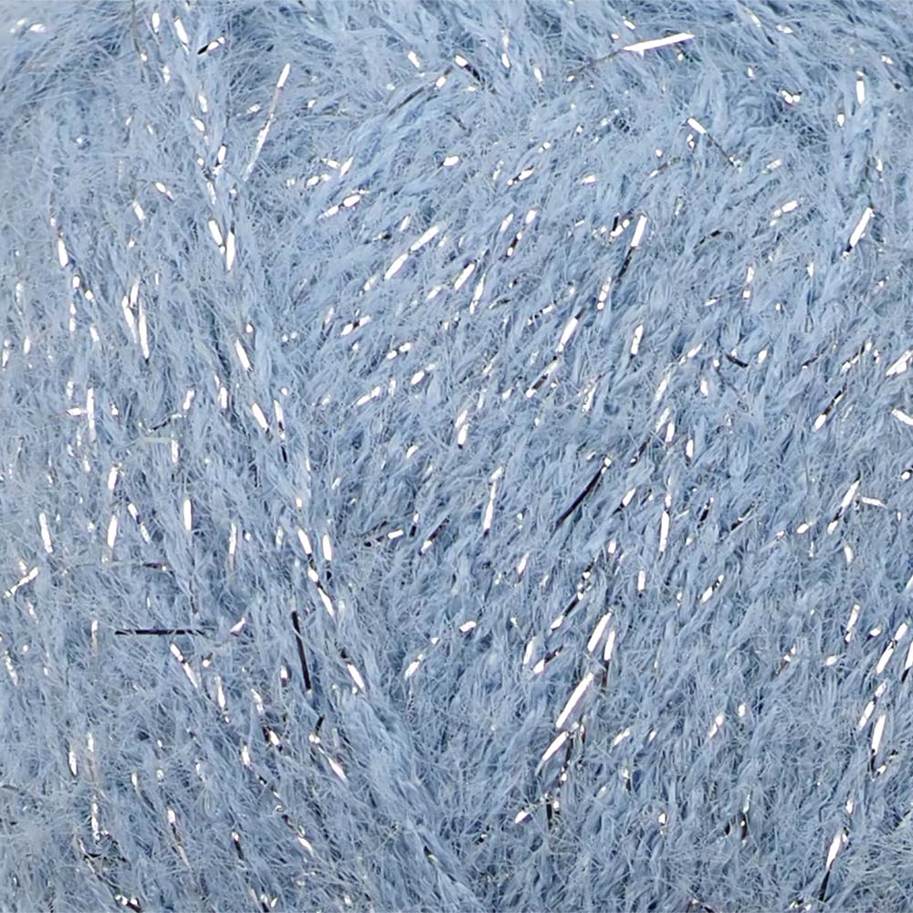 Perry Pufina Shine Simli Mavi - Gümüş Sim 7 Perry Pufina Shine Simli Mavi - Gümüş Sim - Görsel 5