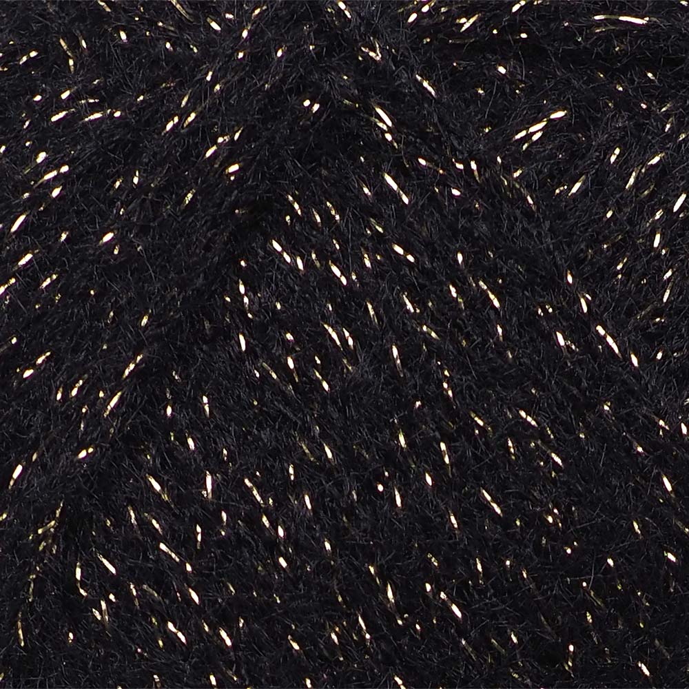 Perry Pufina Shine Simli Siyah - Gold Sim 7 Perry Pufina Shine Simli Siyah - Gold Sim - Görsel 5