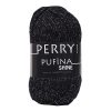 Perry Pufina Shine Simli Siyah - Gümüş Sim 2 perry pufina shine simli orgu ipi siyah renk gumus sim