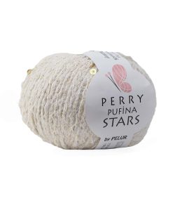 Perry Pufina Stars Ekru - Gold Pul