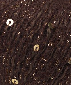 Alternative view of Perry Pufina Stars Koyu Kahve - Gold Pul