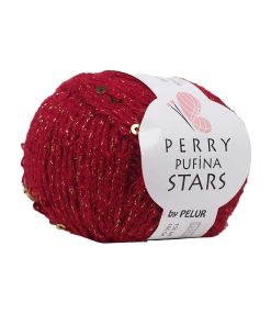 Perry Pufina Stars Kırmızı - Gold Pul