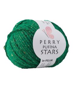 Perry Pufina Stars Yeşil - Gold Pul