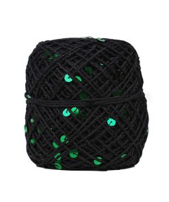 Ritzz İri Pullu İp Siyah - Yeşil Pul