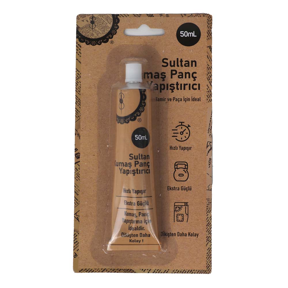 Sultan Kumaş Panç Yapıştırıcı 50 ML 3 Sultan Kumaş Panç Yapıştırıcı 50 ML