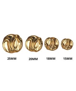 Alternative view of Dalga Model Yassı Düğme Gold DG100