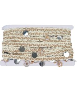 Alternative view of Etnik Desenli Şerit Gümüş Pullu (Metrelik Satış)